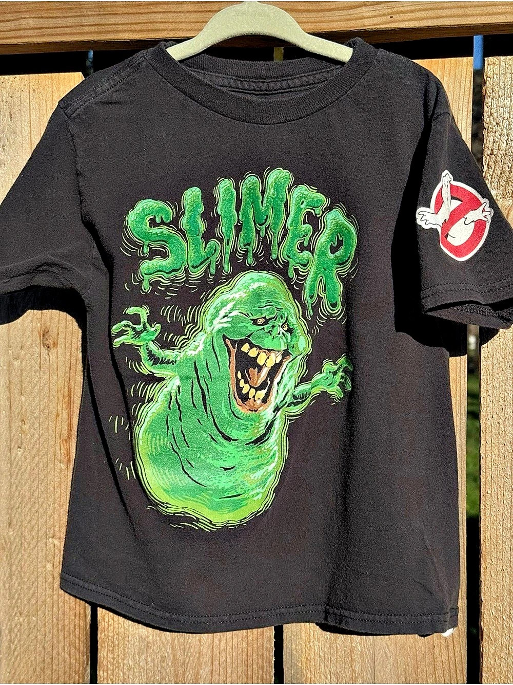 Ghostbusters Slimer Graphic Shirt Boy’s 4/5 X-Small Halloween Shirt 2016